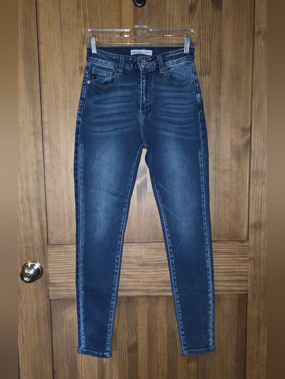 KanCan Classic High-Rise Skinny Jeans - Dark Blue Wash